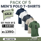 Pack of 5 Polo T-Shirt