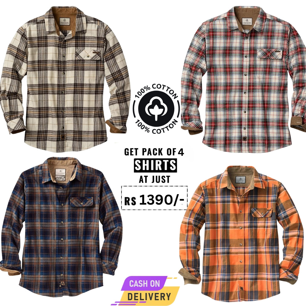 Pack of 4  Full Sleeves Shirts